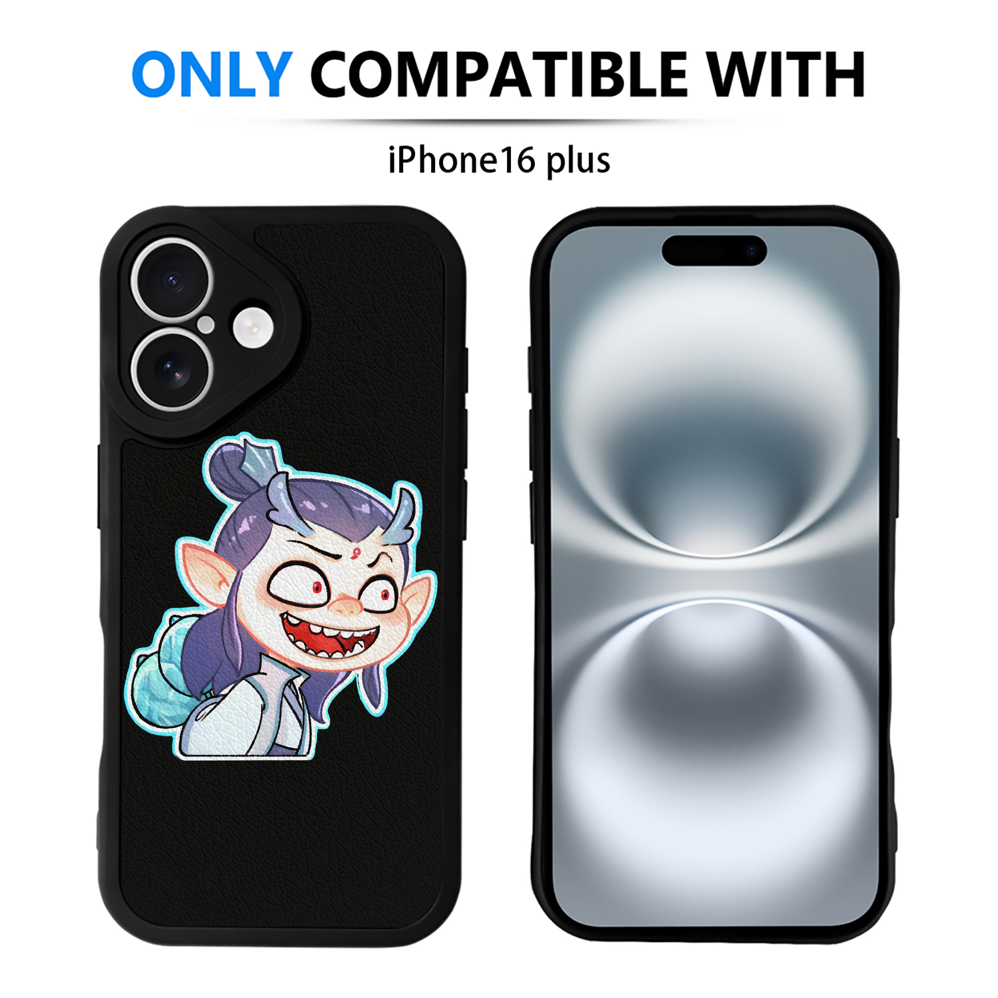 （画像用） Ne Zha 2 ナタ 魔童の大暴れ 【iPhone 16シリーズ対応】シリコンスマホケース（レザー調） 材質：シリコン